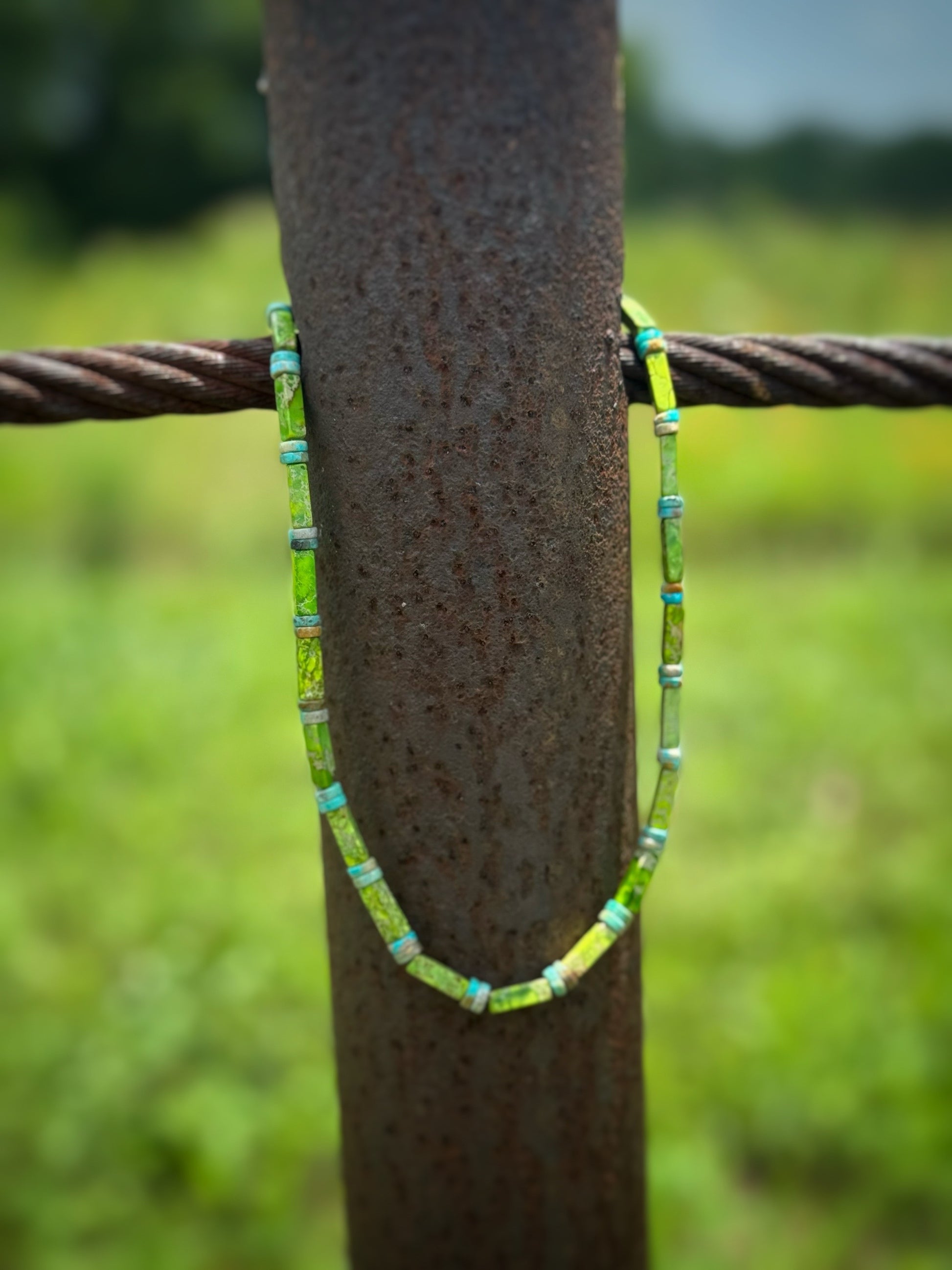 Ya Look Good In Neon Beaded Necklace